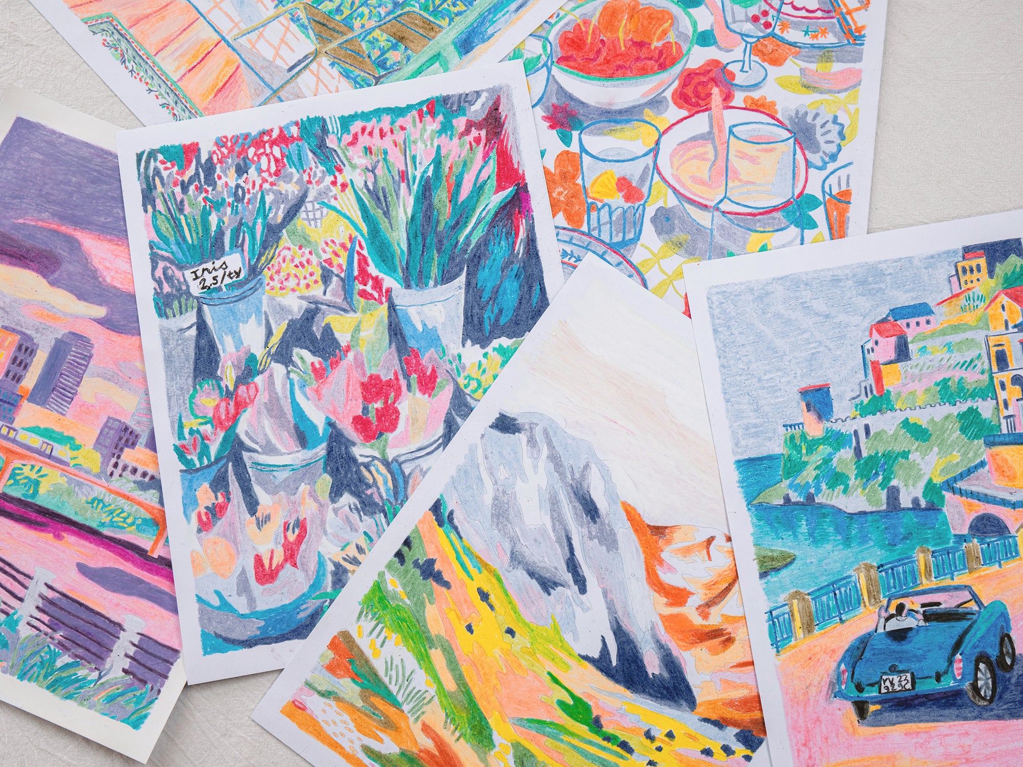 Coffret pastel au numéro - Petit Pastel - La mer pour horizon