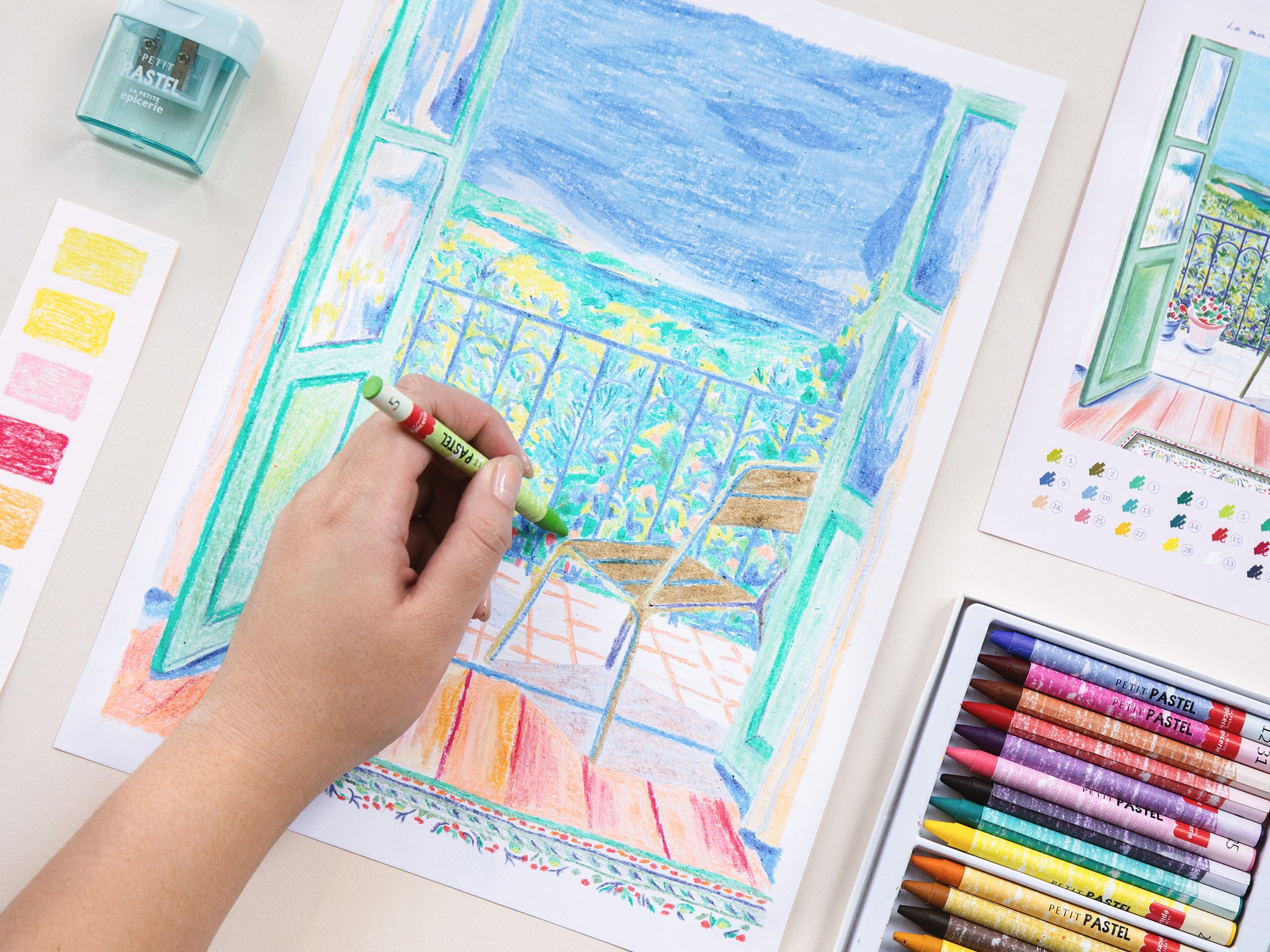 Coffret pastel au numéro - Petit Pastel - La mer pour horizon