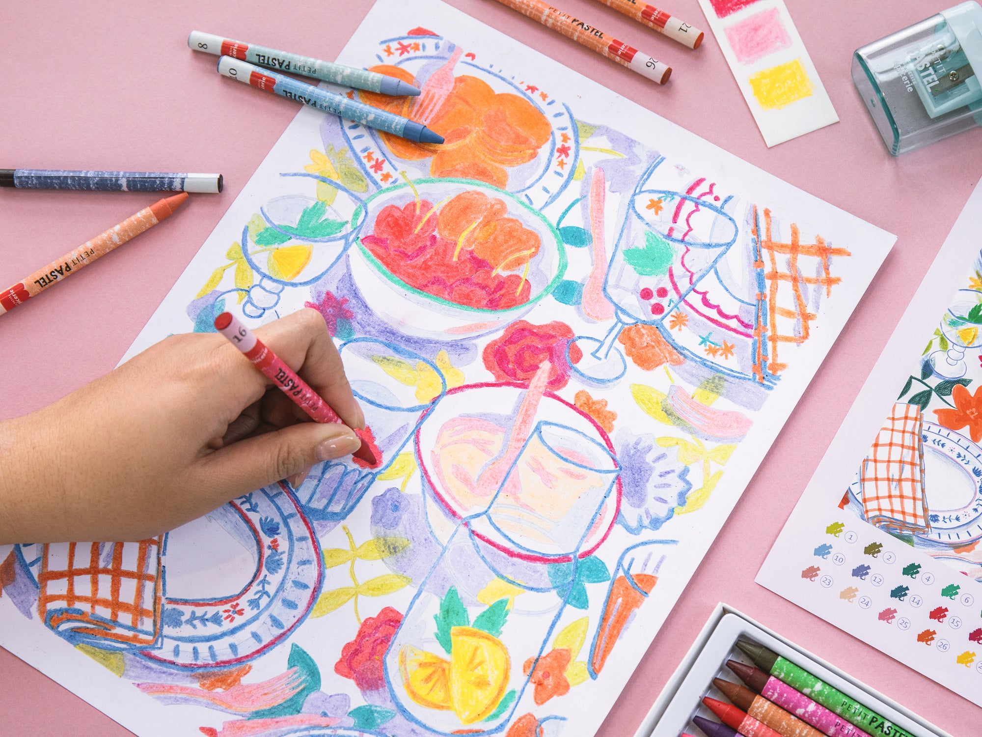 Coffret pastel au numéro - Petit Pastel - Comme un dimanche