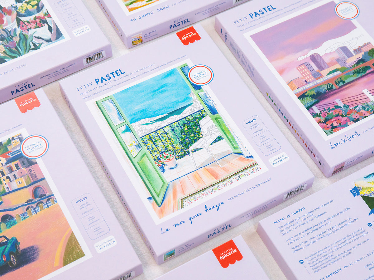 achat Coffret pastel au numéro - Petit Pastel - La mer pour horizon