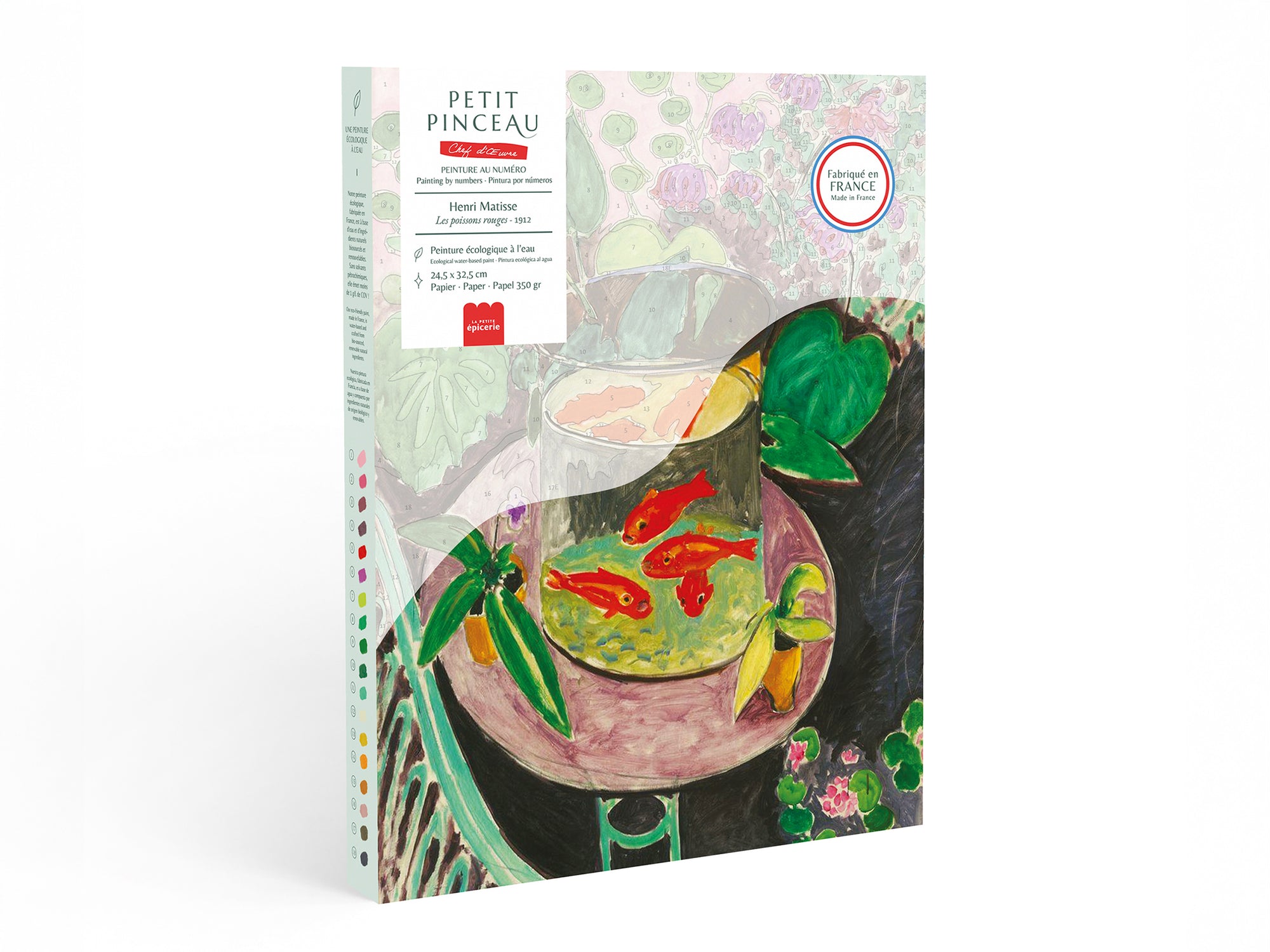 Achat Coffret peinture au numéro - Petit Pinceau - Les Poissons rouges, Henri Matisse