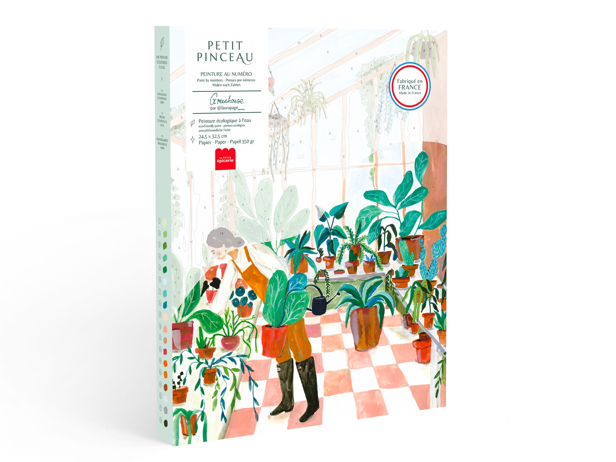 Achat Coffret peinture au numéro - Greenhouse par Laura Page