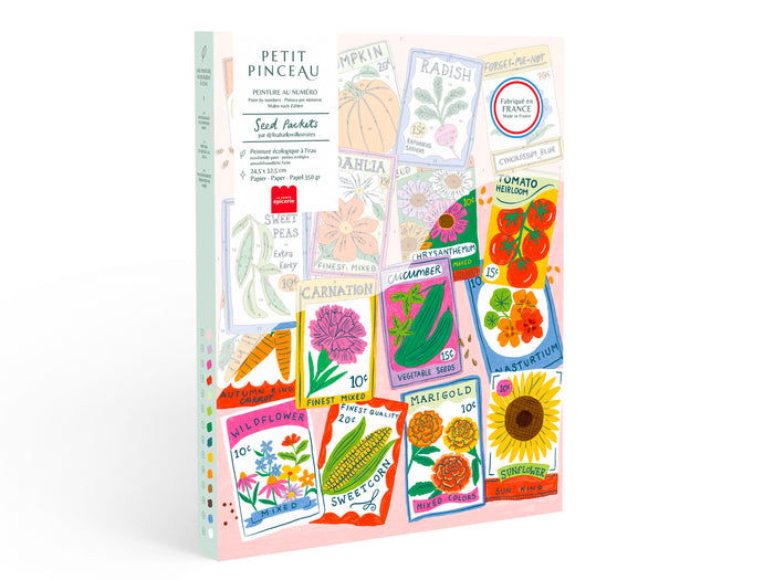 Achat Coffret peinture au numéro - Petit Pinceau - Seed Packets par Lisa Barlow Illustrates