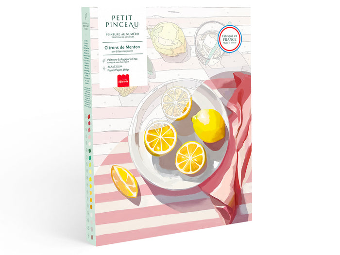 Achat Coffret peinture au numéro - Petit Pinceau - Citrons de Menton par La Petite Epicerie