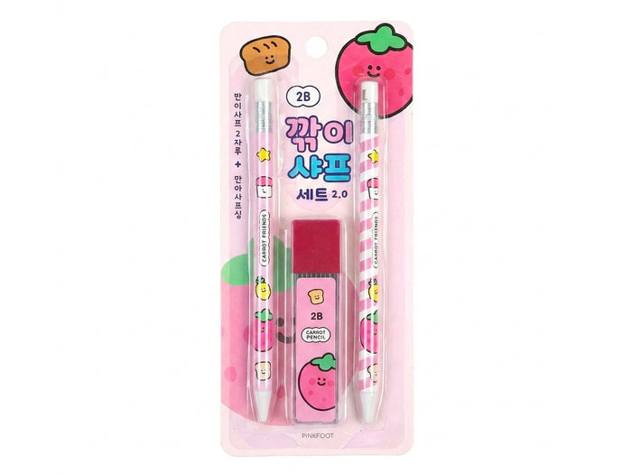 Achat Set crayons et mines Carrot Friends - Fraise