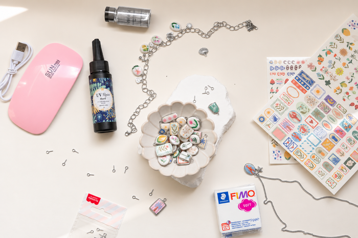 Achat Kit tatouages argenté pour bijoux (avec lampe UV)