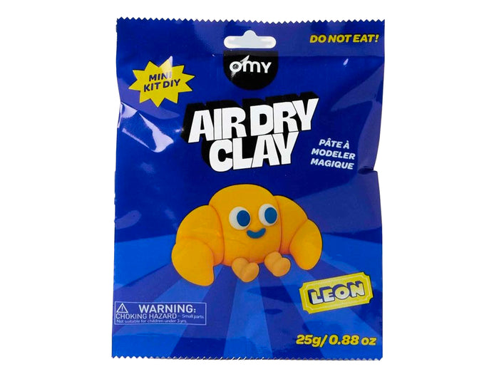 Achat Mini Kit DIY pâte à modeler magique Air Dry Clay - Leon le croissant - OMY