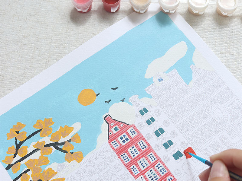 achat Coffret peinture au numéro - Petit Pinceau - Amsterdam par Nidhi Kachhadiya
