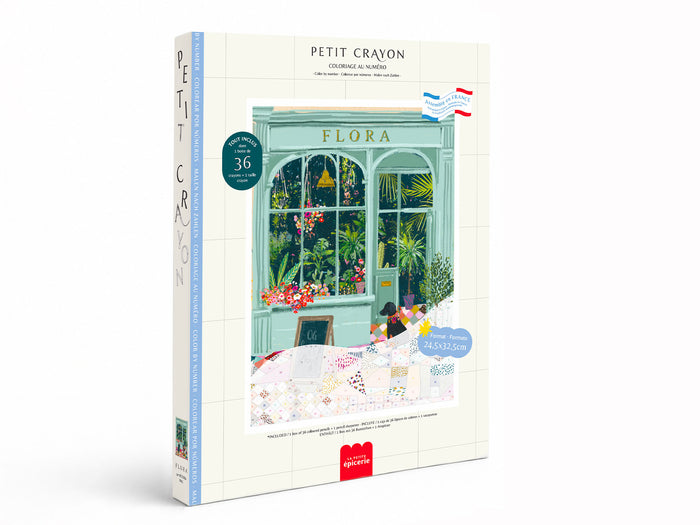 Achat Coffret coloriage au numéro - Petit Crayon - Flora
