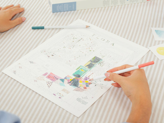 Achat Coffret coloriage au numéro - Petit Crayon - Flora