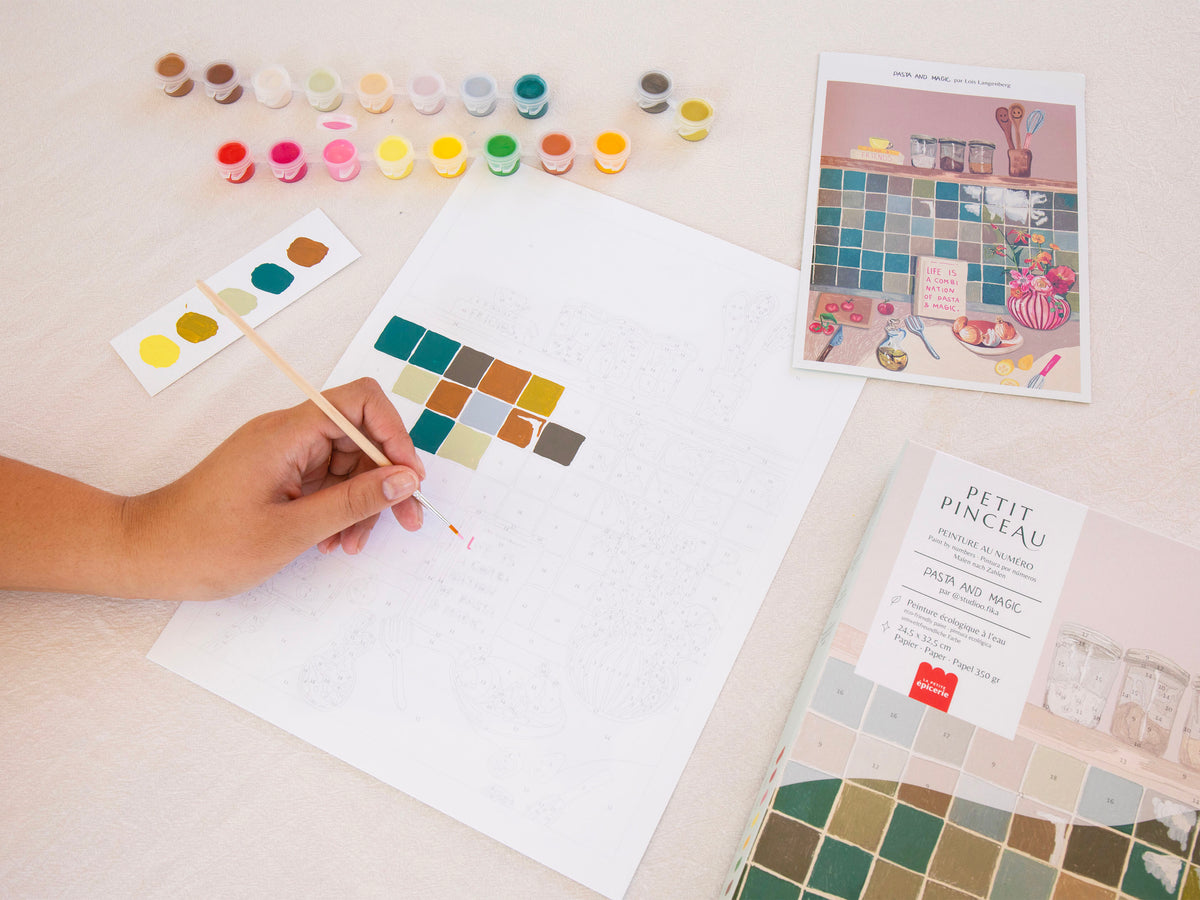 achat Coffret peinture au numéro - Petit Pinceau - Pasta & Magic par Studio Fika