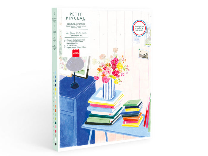 Achat Coffret peinture au numéro - Petit Pinceau - Des fleurs et des récits par Sophie Weidler-Bauchez