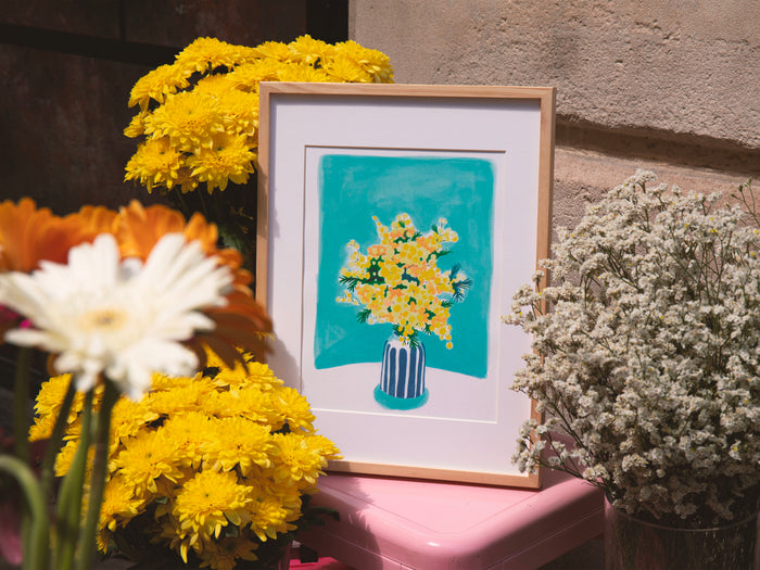 Achat Coffret peinture au numéro - Petit Pinceau - Mimosa par Maguelone du Fou