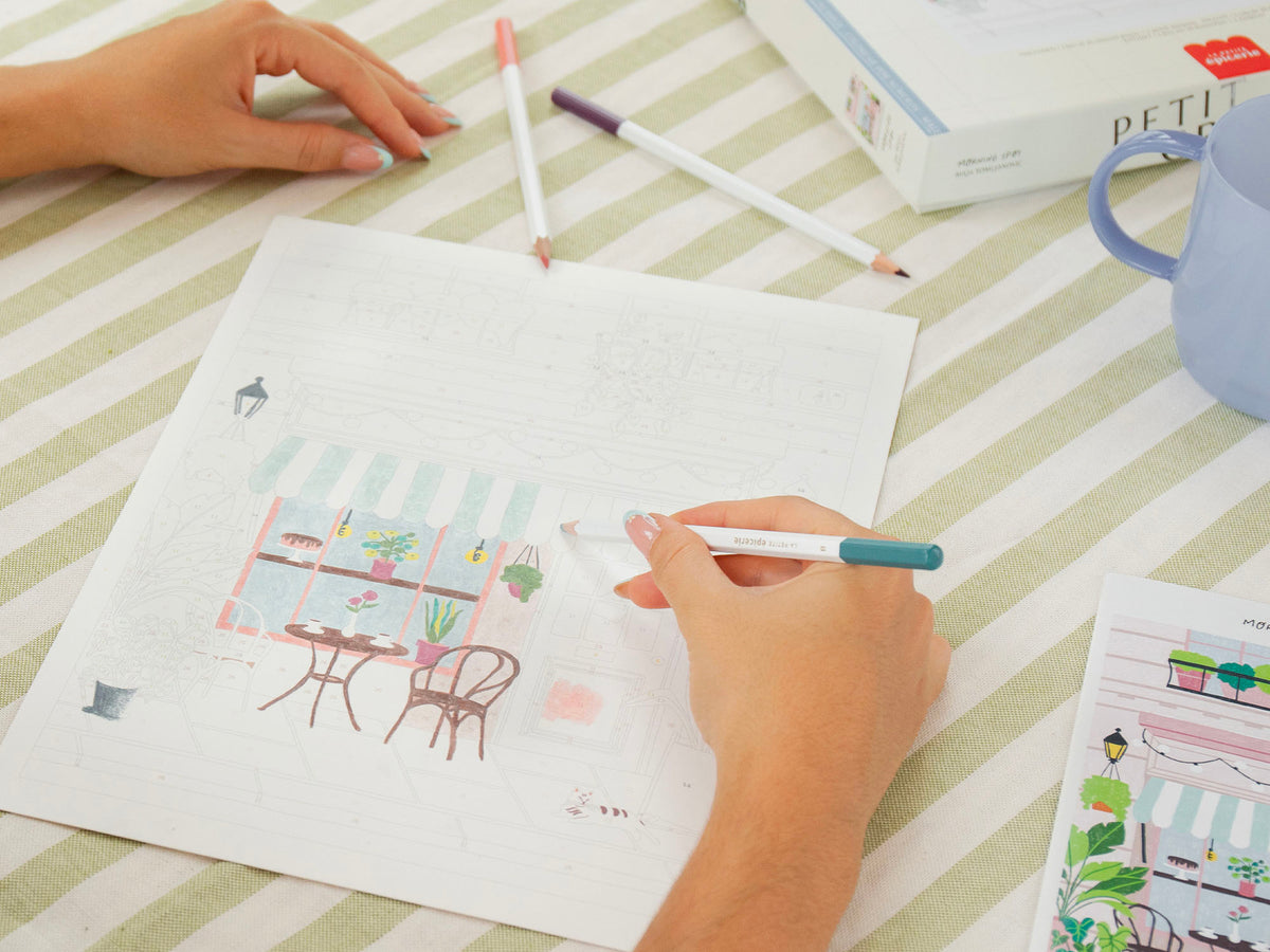achat Coffret coloriage au numéro - Petit Crayon - Morning Spot