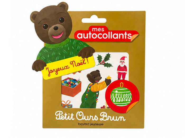 Achat Mes autocollants Petit Ours Brun - Joyeux Noël