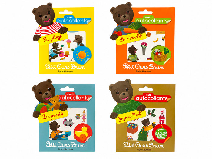 Achat Mes autocollants Petit Ours Brun - La Plage