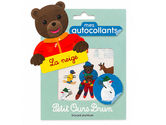 Achat Mes autocollants Petit Ours Brun - La Neige
