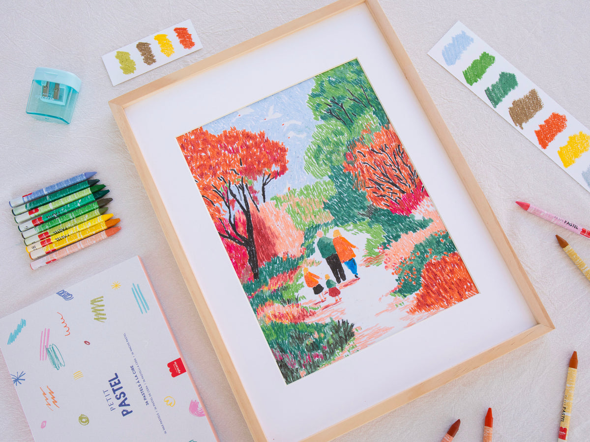 achat Coffret pastel au numéro - Petit Pastel - Balade d'automne