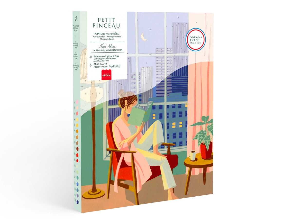 achat Coffret peinture au numéro - Petit Pinceau - Nuit Bleue par Mélanie Voituriez