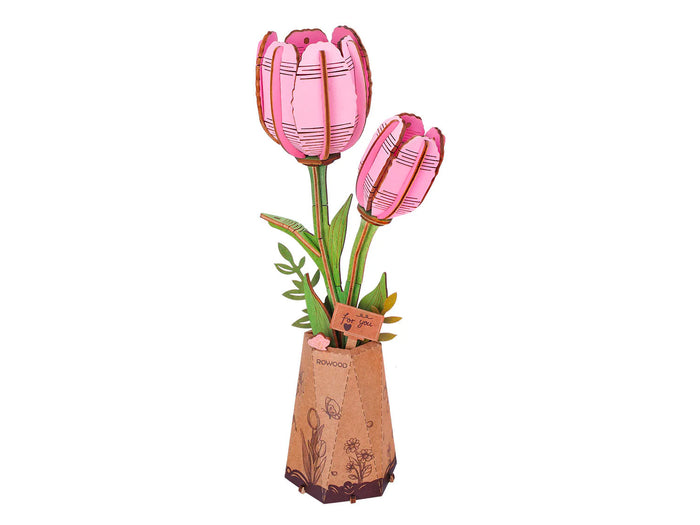 Achat Maquette tulipe rose miniature - Rowood