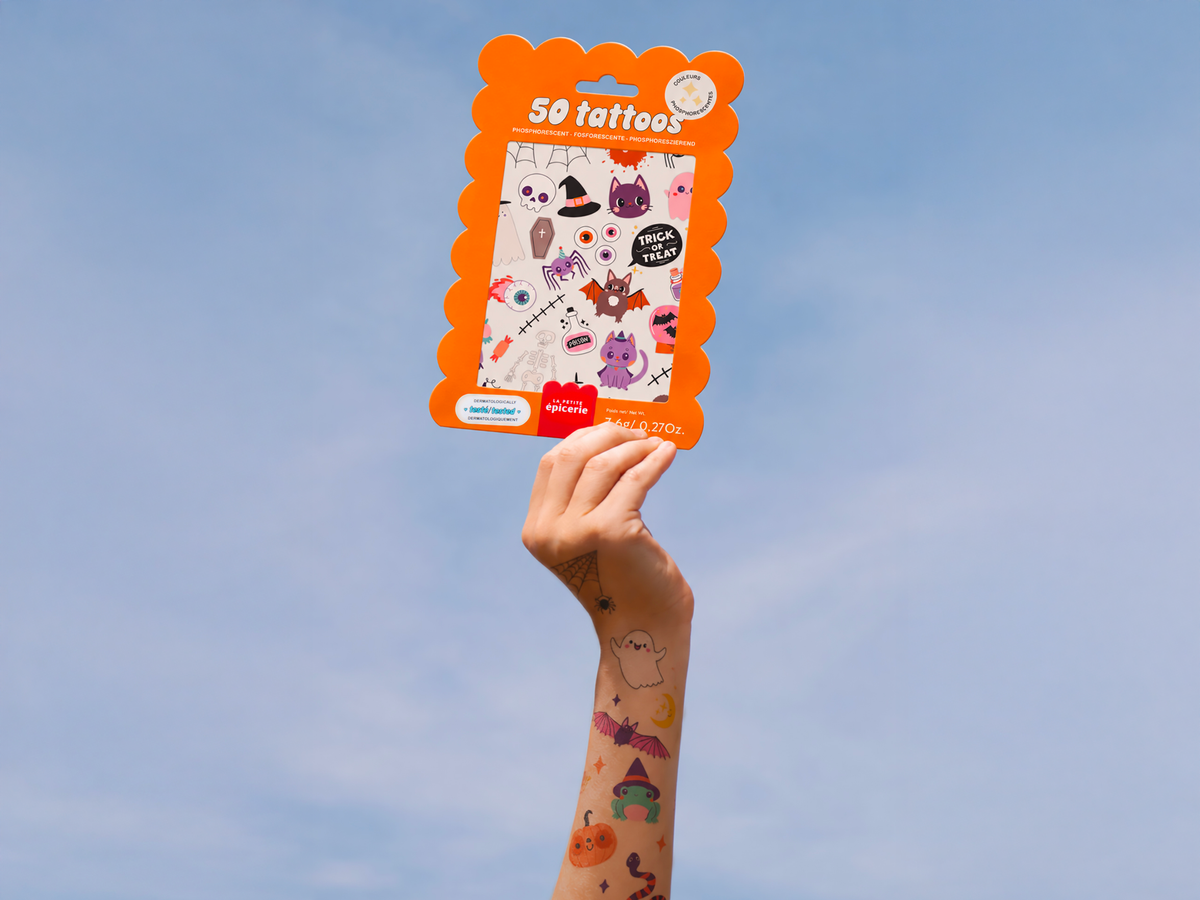 achat Pochette de 40 Tattoos Phosphorescents - Halloween