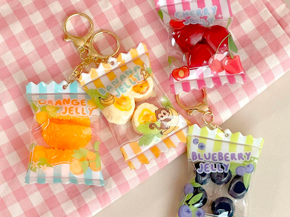 achat Porte-clés Jelly fruit Kawaii Surprise (modèle aléatoire)