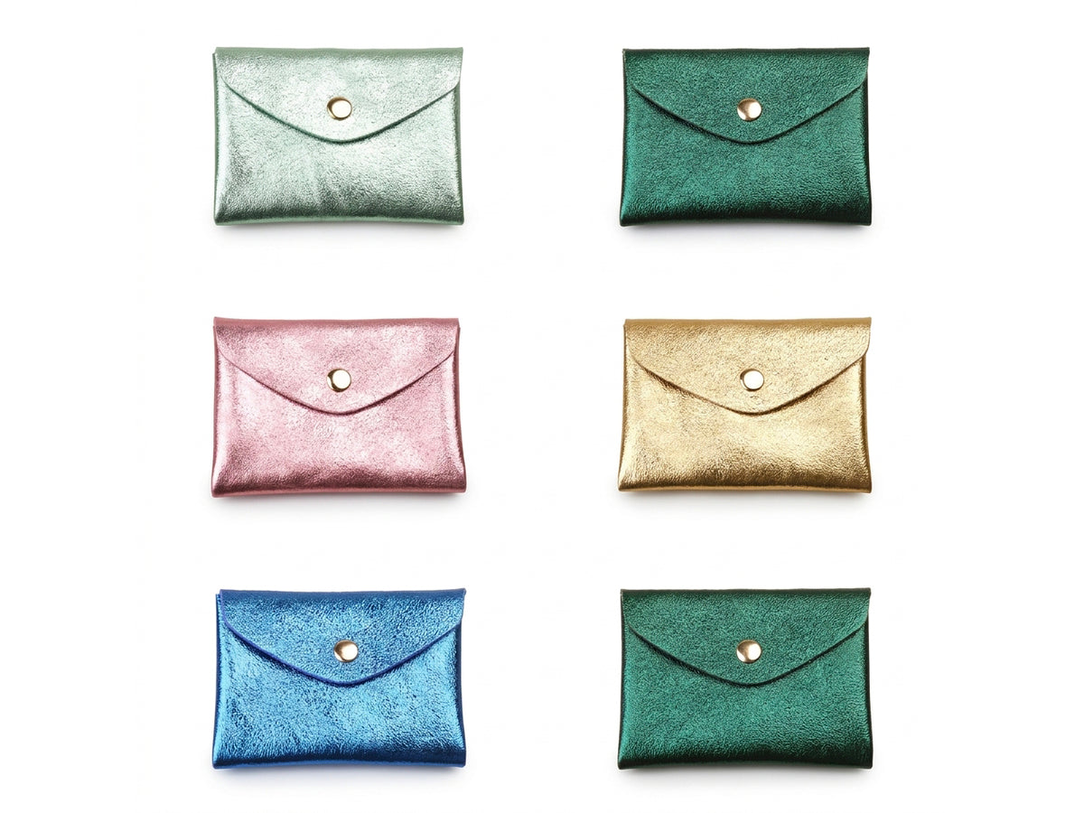 achat Porte-monnaie Double Cuir - Doré