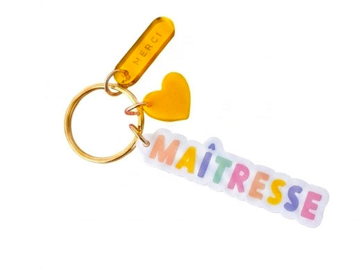 Achat Porte-clé Maîtresse Cadeau fin d'année scolaire - Print Your Love