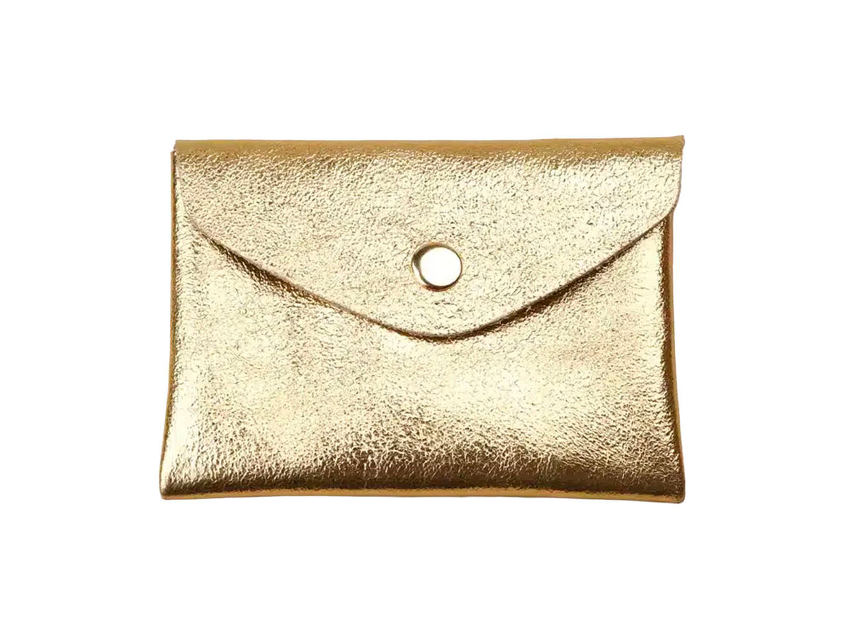 achat Porte-monnaie Double Cuir - Doré