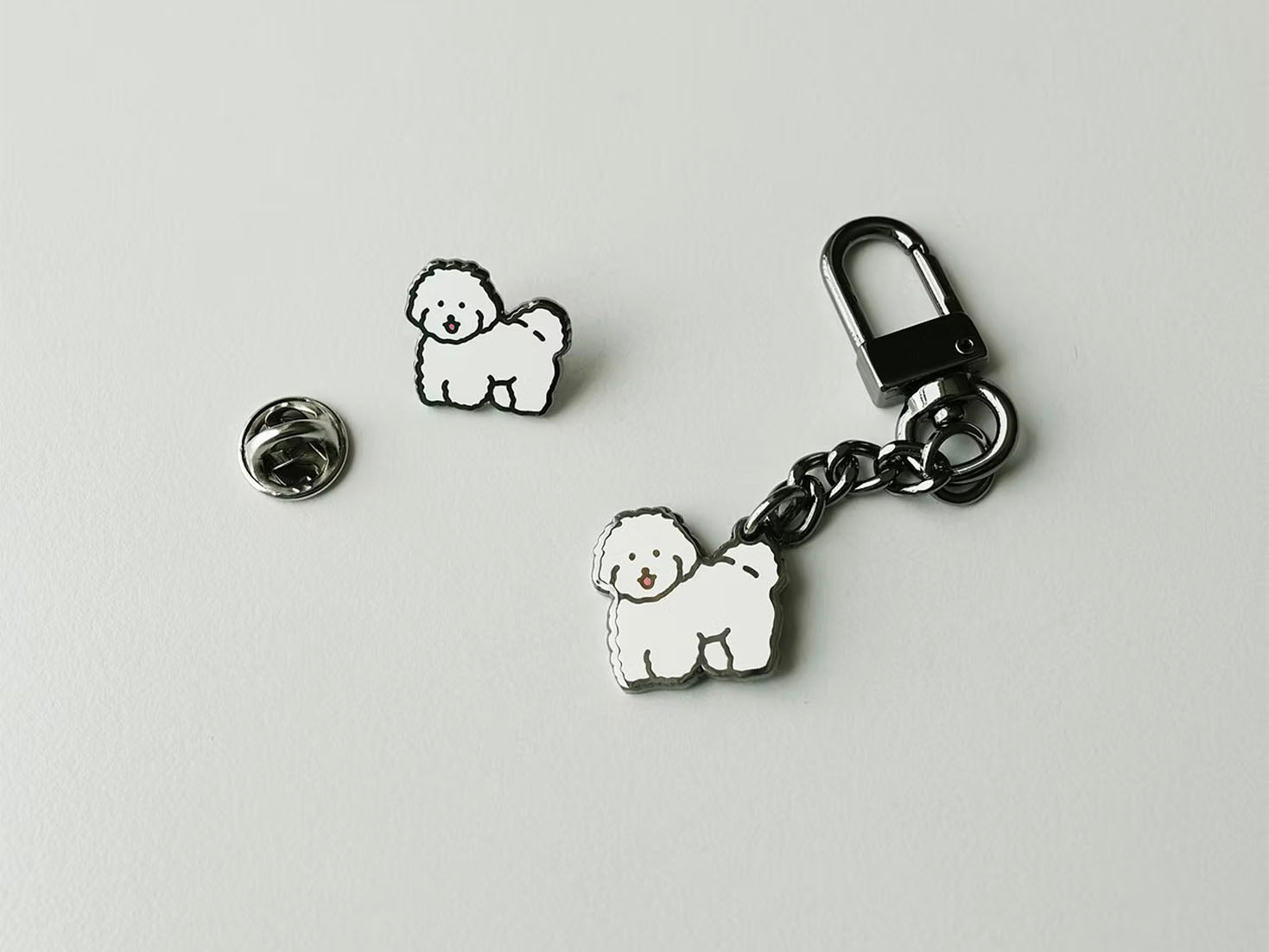 achat Pin's Petit chien blanc Puppy - Zero per Zero