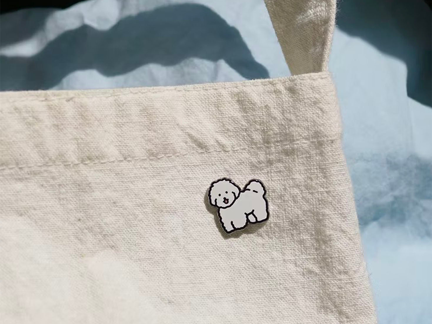 achat Pin's Petit chien blanc Puppy - Zero per Zero