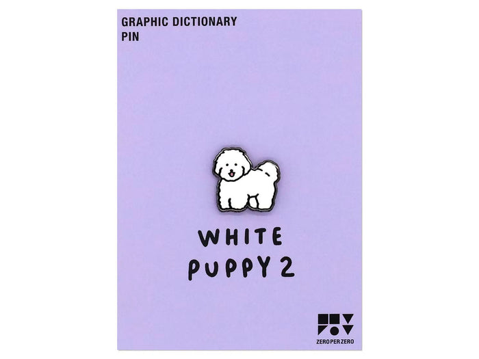 Achat Pin's Petit chien blanc Puppy - Zero per Zero