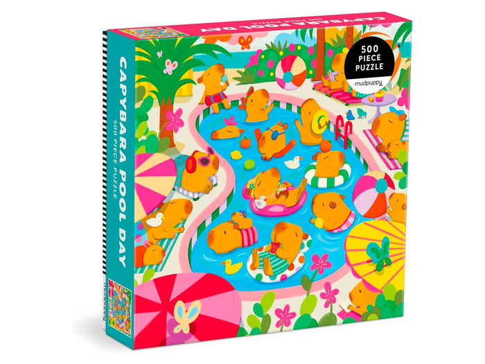 Achat Puzzle Capybara Pool Day 500 Pièces - Mudpuppy