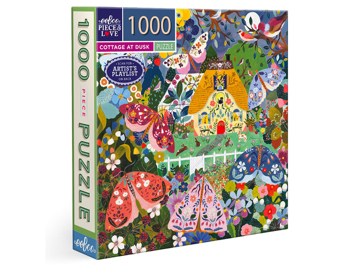 Achat Puzzle Cottage At Dusk 100 pièces - Eeboo