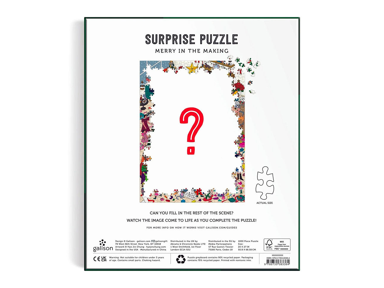 achat Puzzle Merry In The Making Surprise 1000 Pièces - Galison