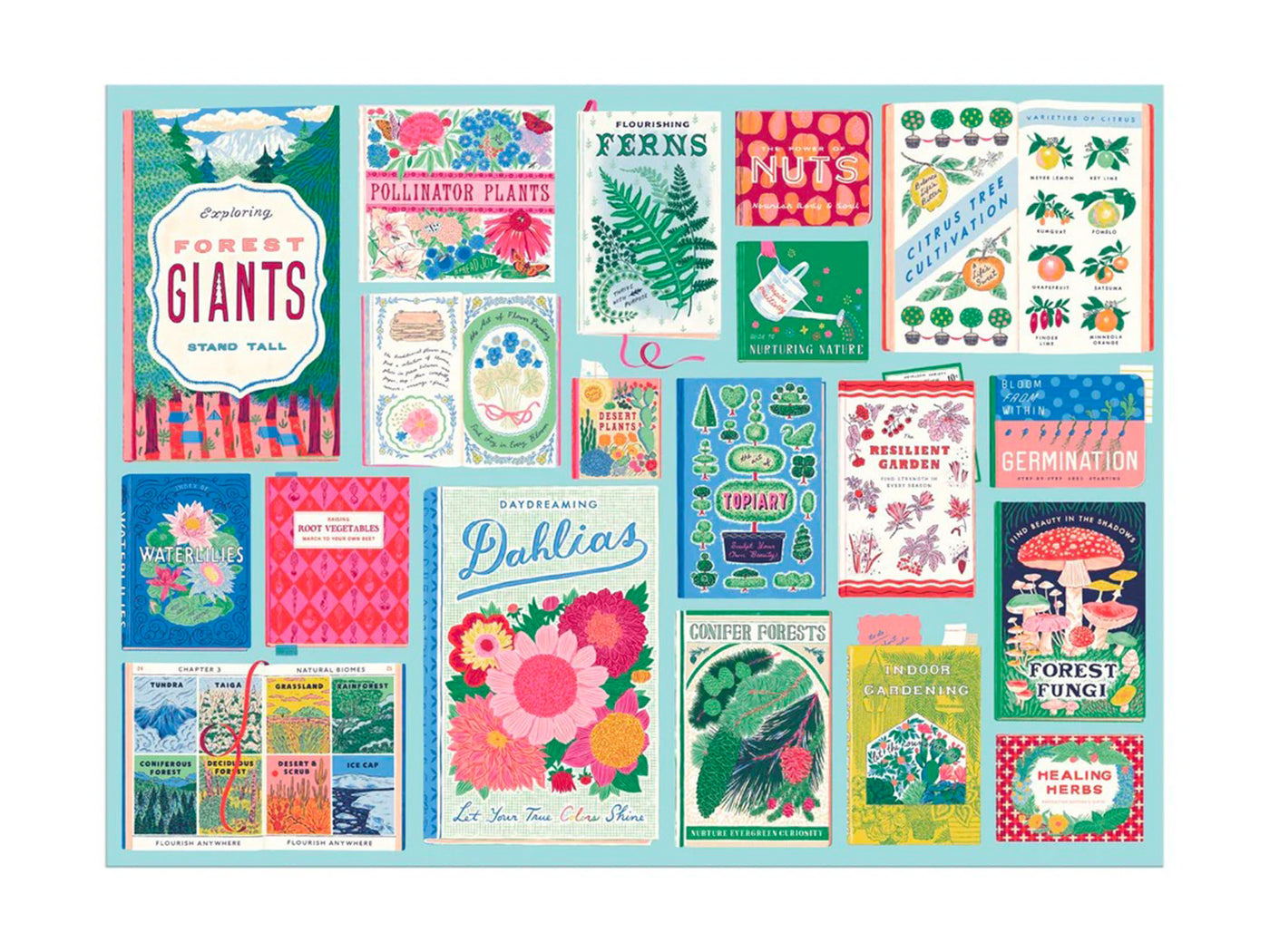 achat Puzzle Ever Upward Botanist Bookshelf 1000 Pièces - Galison