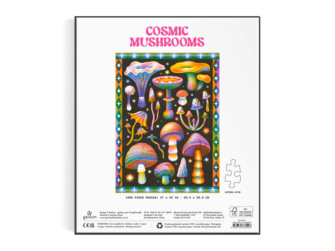 achat Puzzle Cosmic Mushrooms 1000 Pièces - Galison