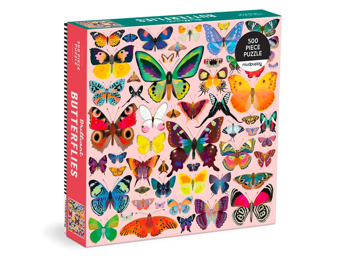Achat Puzzle Brilliant Butterflies 500 Pièces - Galison