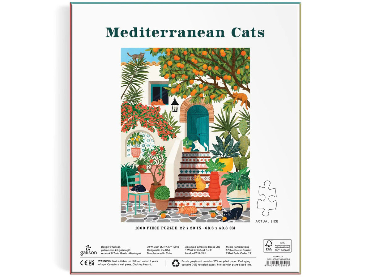 achat Puzzle Mediterranean Cats - 1000 pièces
