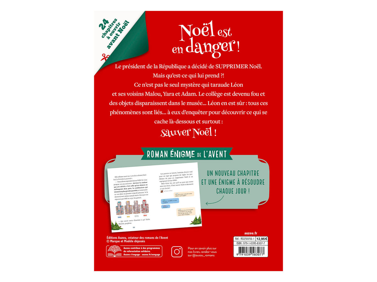 achat Roman énigme de l'avent - Mystères, énigmes et embuches de Noel - Auzou