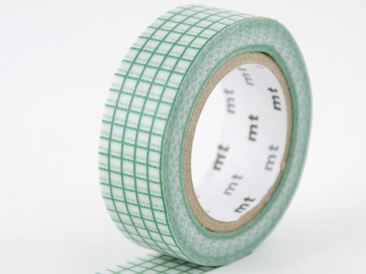 achat Masking Tape MT Motif quadrillage vert - Scrapbooking