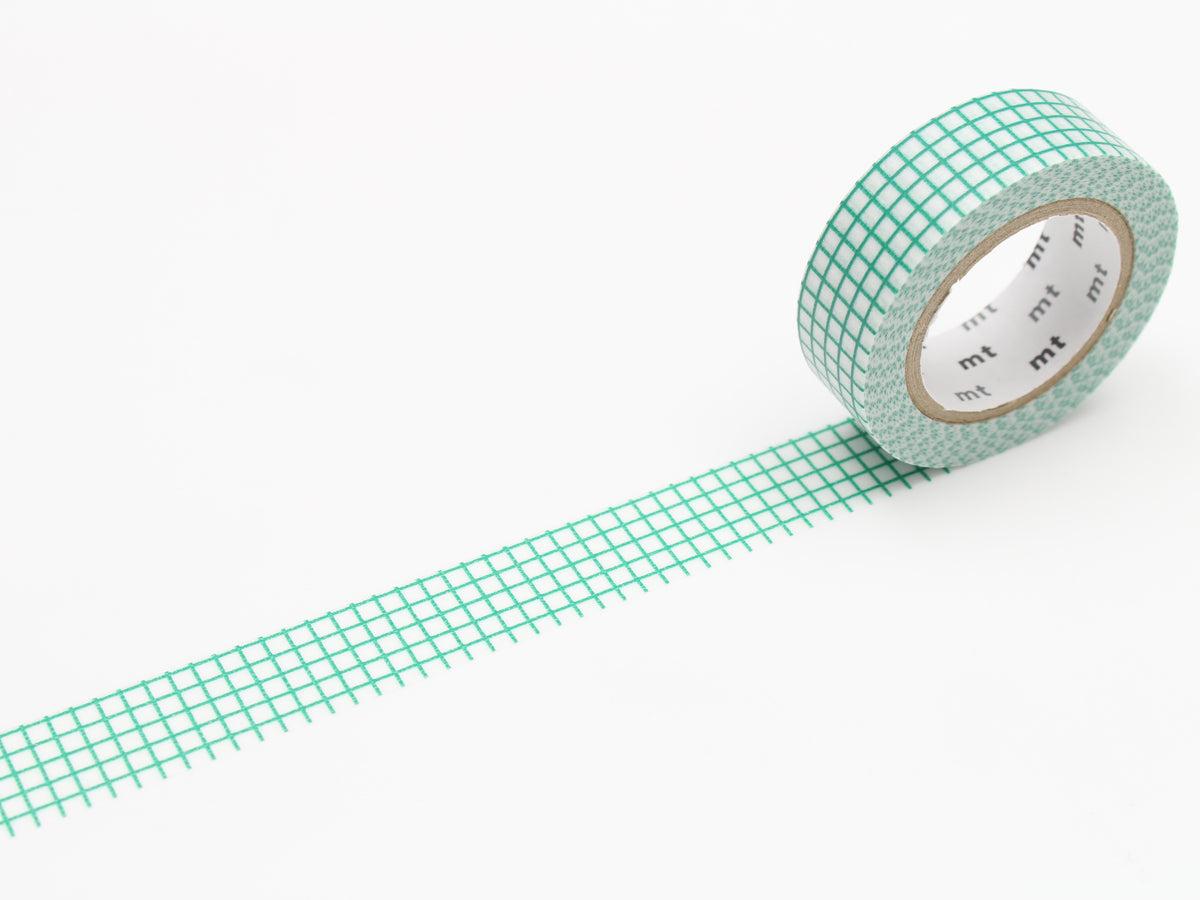 achat Masking Tape MT Motif quadrillage vert - Scrapbooking
