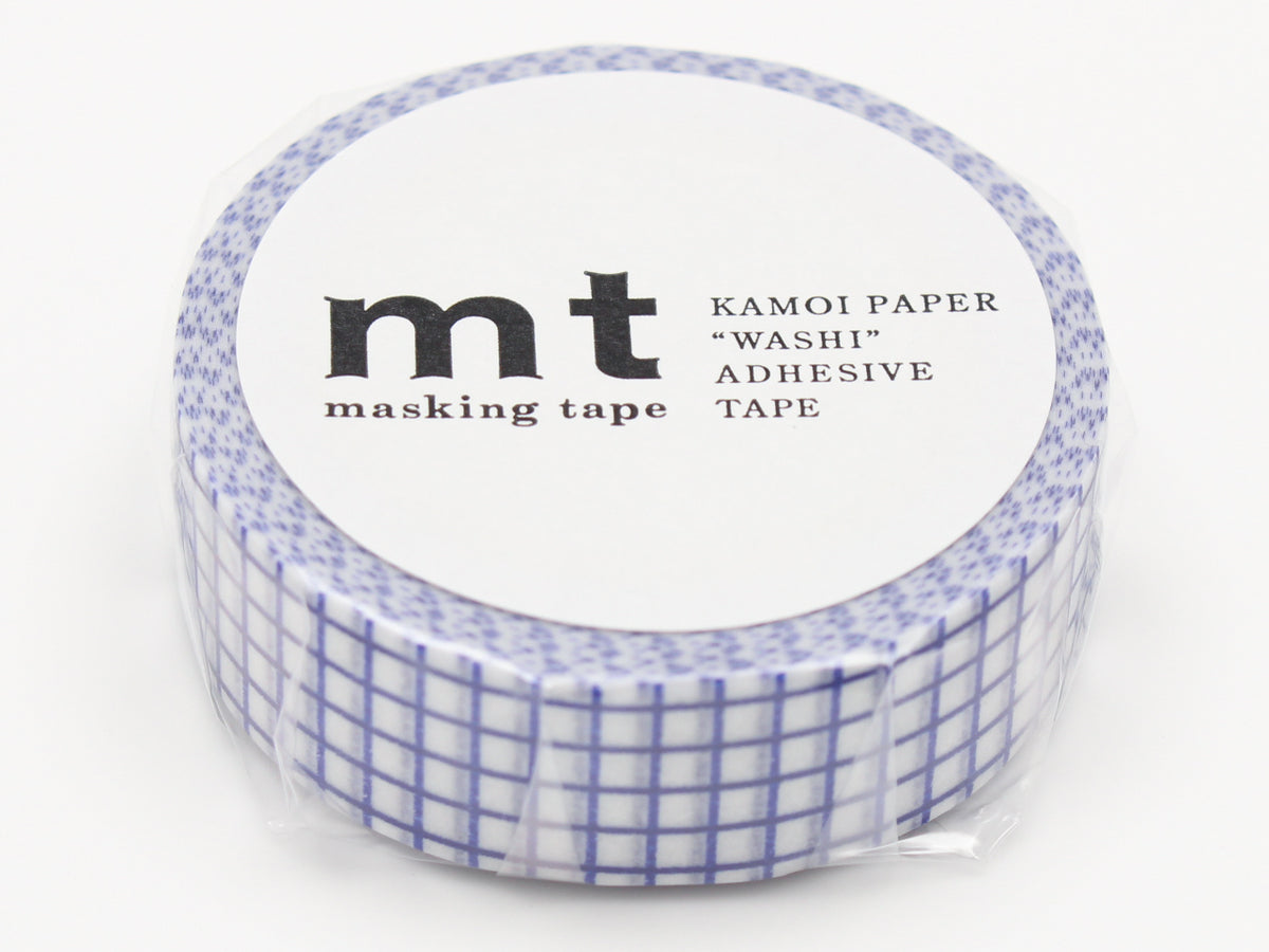 achat Masking Tape MT Motif quadrillage bleu - Scrapbooking