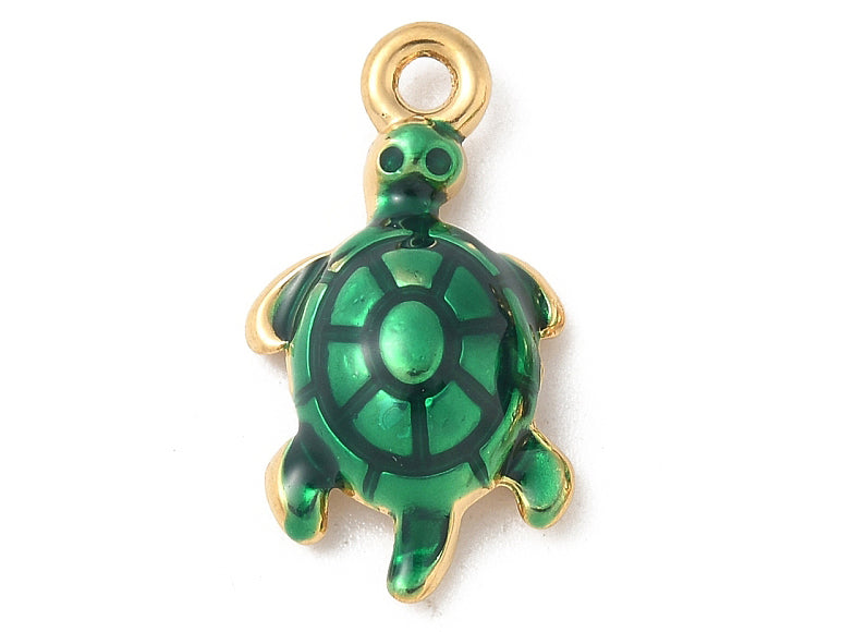 Achat Breloque tortue - acier inoxydable 304 doré à l’or fin
