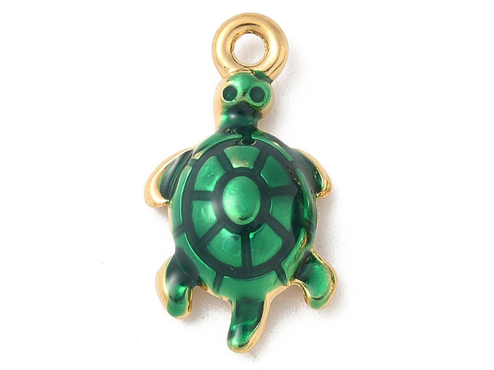 Achat Breloque tortue - acier inoxydable 304 doré à l’or fin