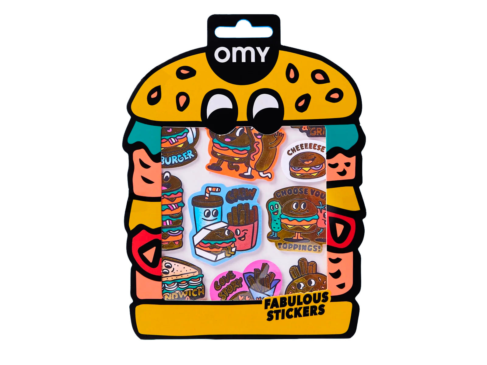 Achat Fabulous Stickers Big - Burger - OMY