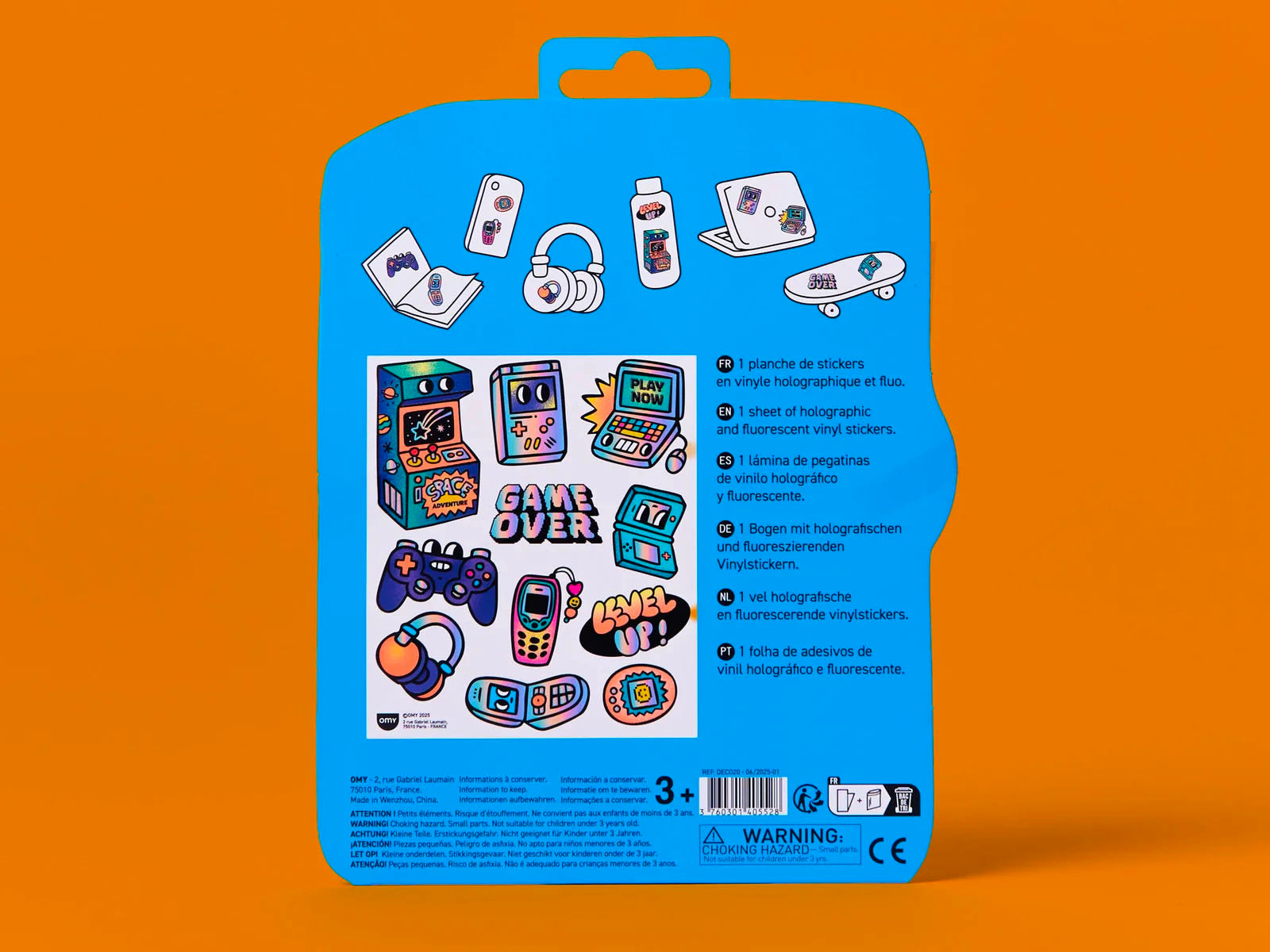 achat Fabulous Stickers Big - Video Game - OMY