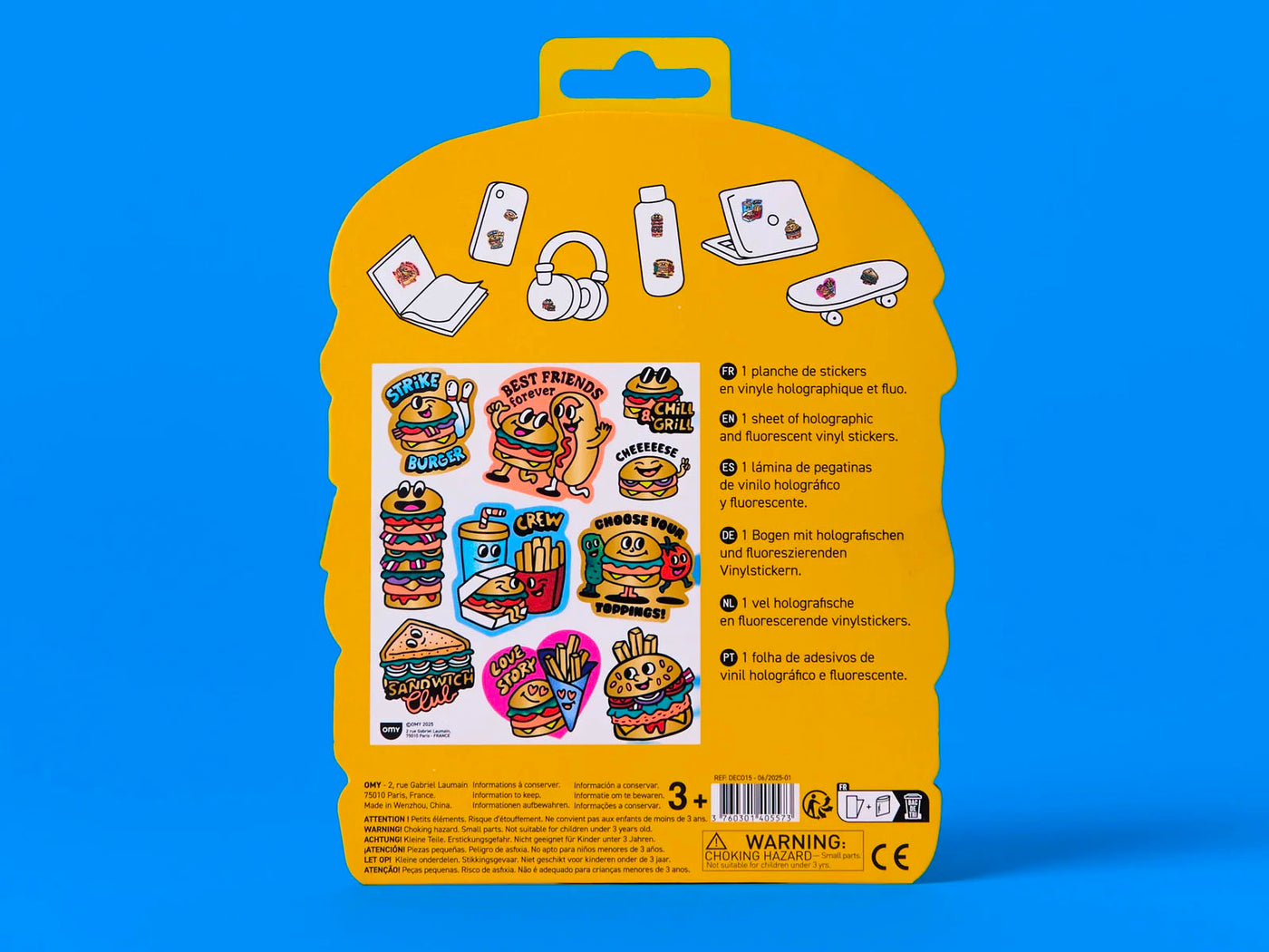 achat Fabulous Stickers Big - Burger - OMY