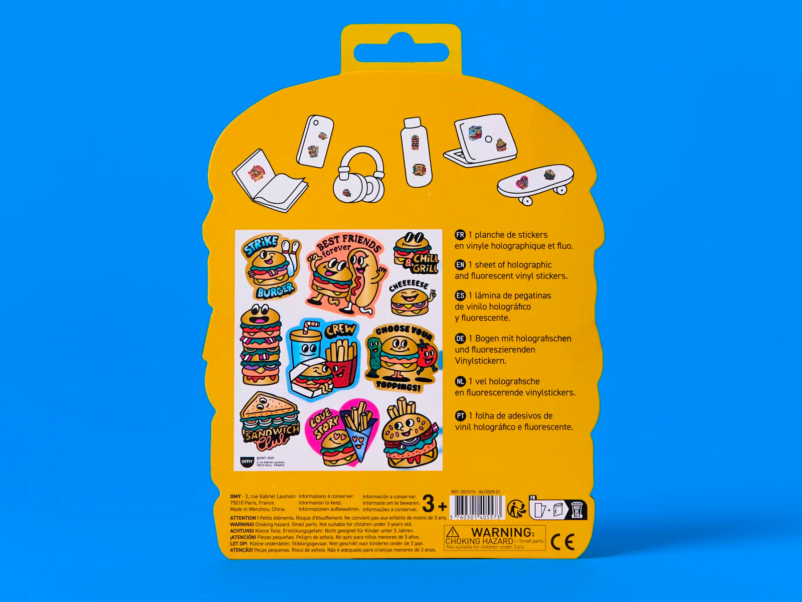 achat Fabulous Stickers Big - Burger - OMY