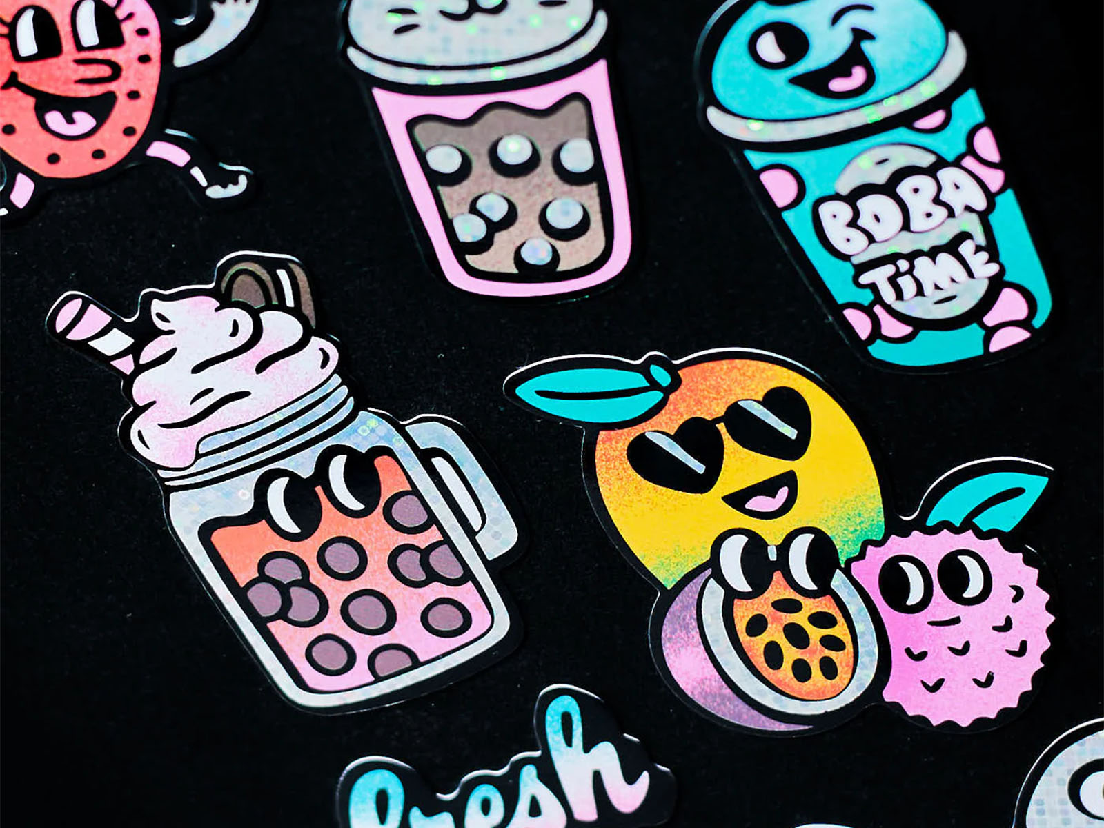 achat Fabulous Stickers Big - Bubble Tea - Bubble - OMY